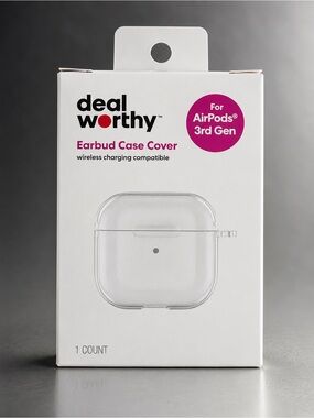 Dealworthy Clear AirPods 3rd Generation Case Cover Wireless Charging Compatible